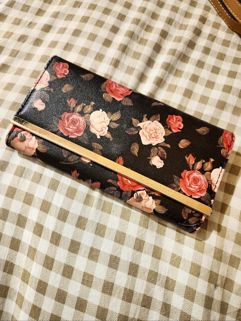 Floral Rose Print Wallet